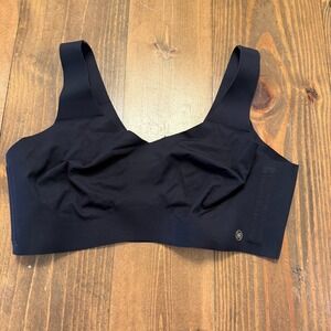 Honeylove V Neck Bra XL Black Wireless Bra Comfort Padded Wide Strap LWBR0101